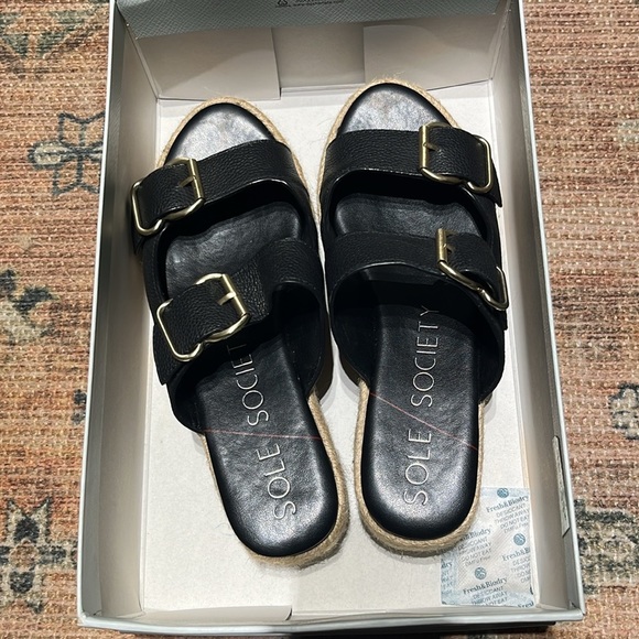 Sole Society ‘Vanyah’ Leather Espadrille Platform Sandals - Picture 5 of 9